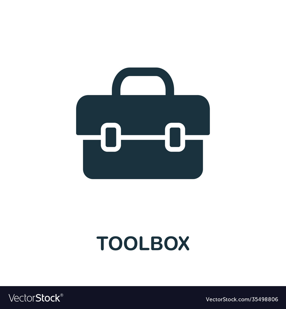 Toolbox icon symbol creative sign from