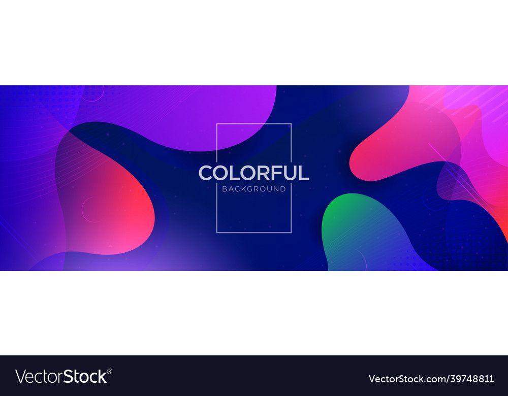 Abstrakte bunte Flüssigkeit mit dynamischer Form vector image Abstrakte bunte Flüssigkeit mit dynamischer Form