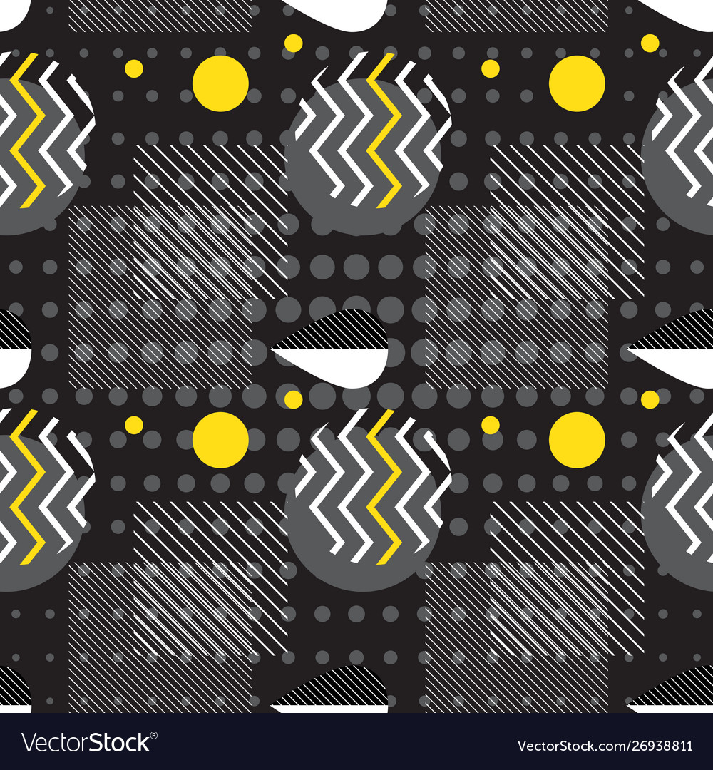 Abstract geometric seamless pattern with simple vector image Abstract geometric seamless pattern with simple