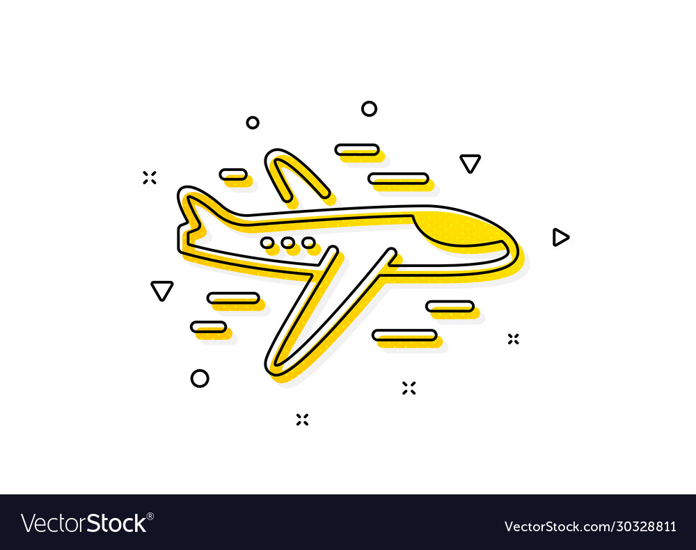 Airplane icon plane flight transport sign