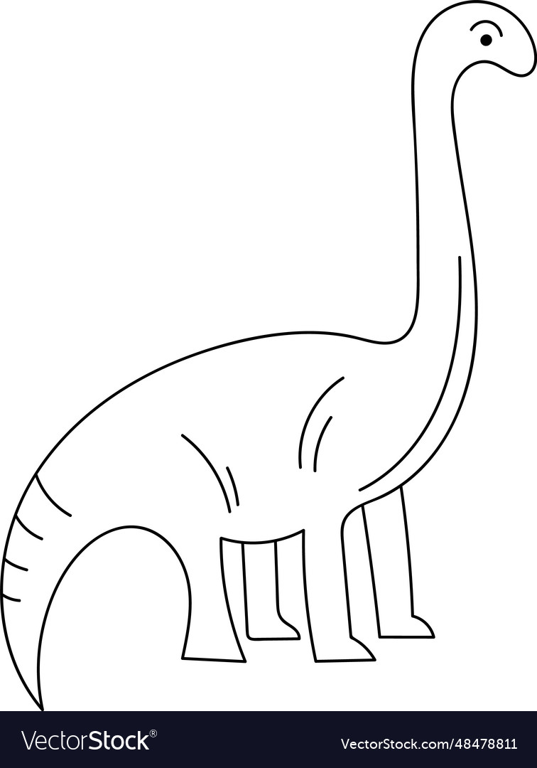 Dinosaur lined silhouette