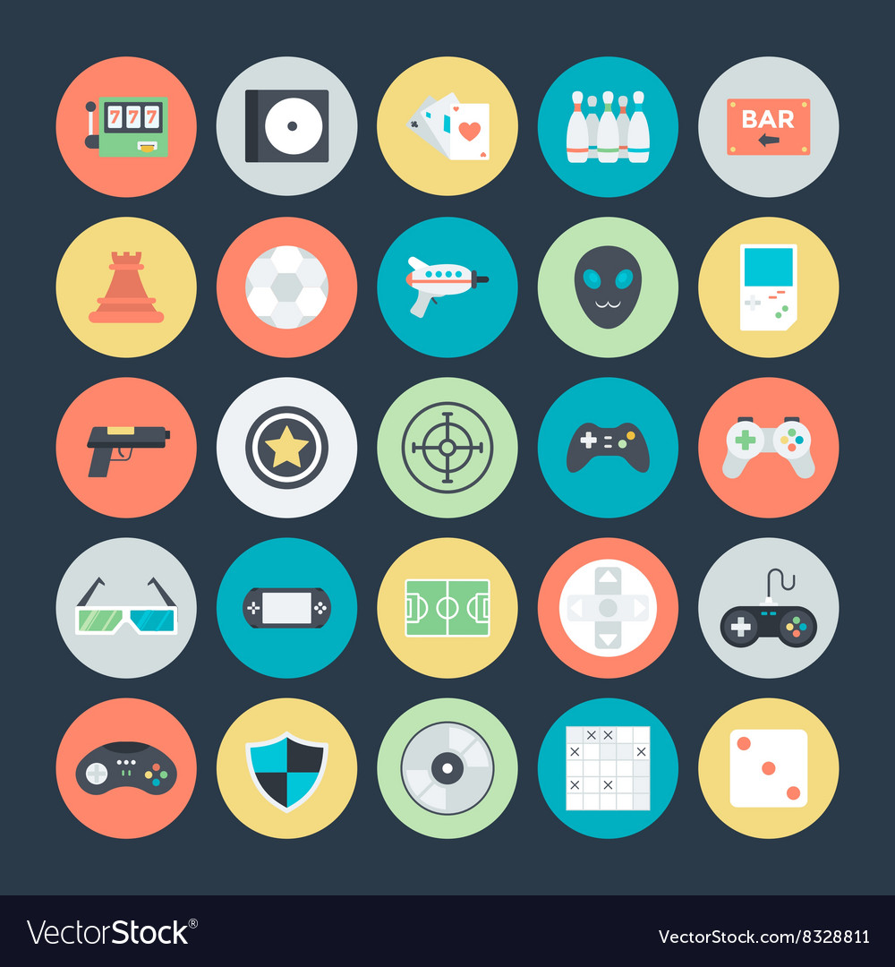 Gaming colored icons 2