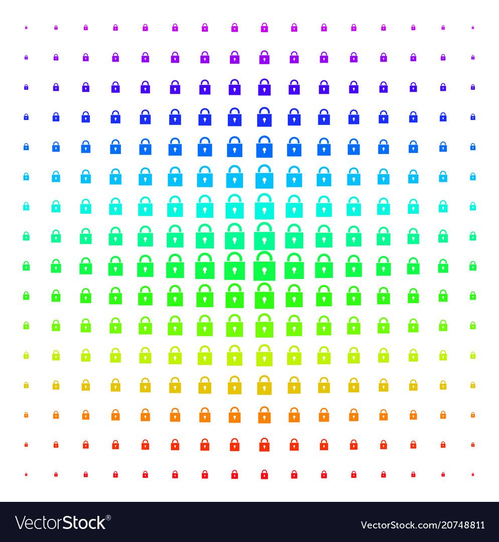 Lock shape halftone spectral grid