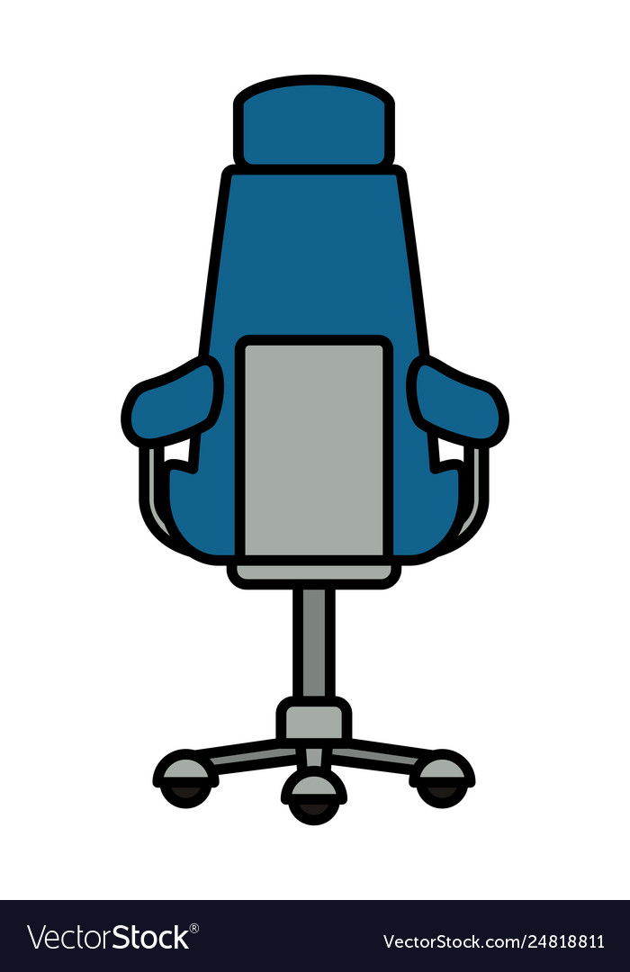 Office chair isolated icon