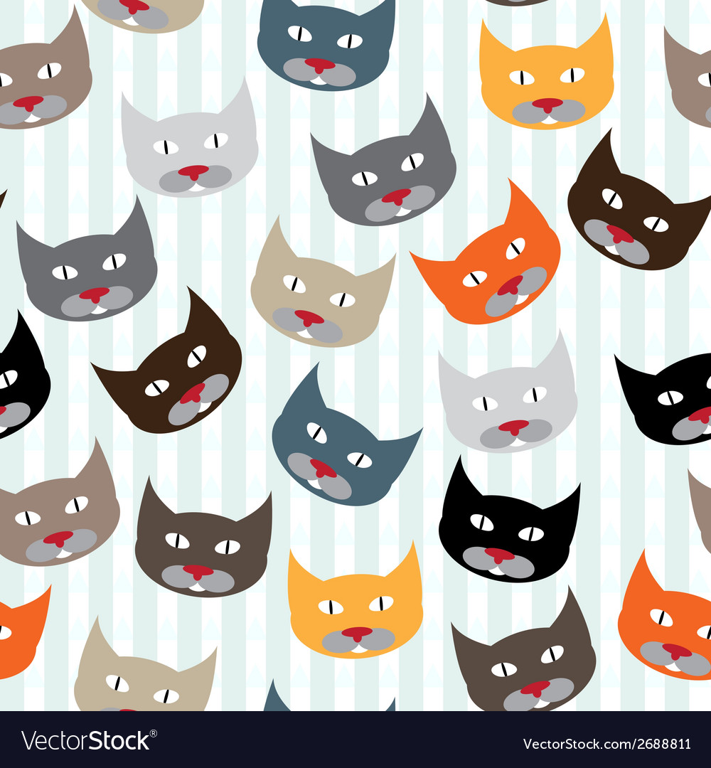 Pattern with cats