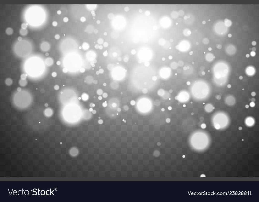 Shining bokeh isolated on transparent background vector image Shining bokeh isolated on transparent background