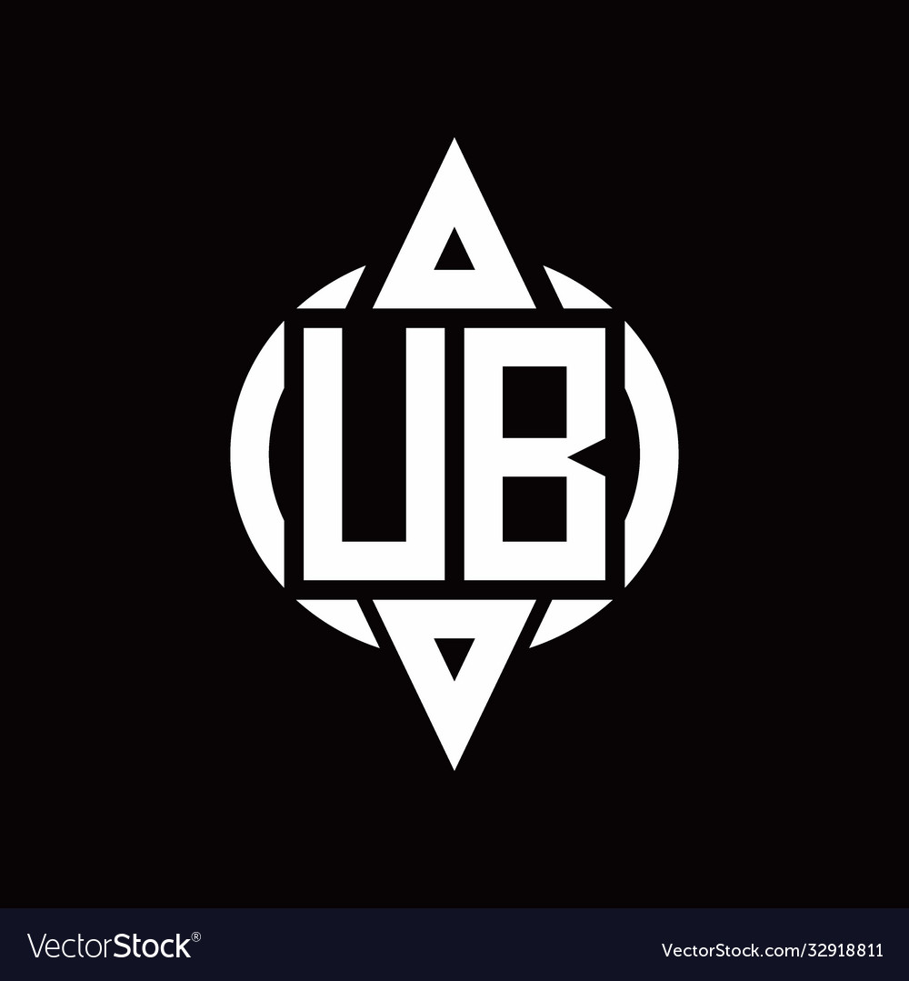 Ub logo with circle rounded combine triangle top