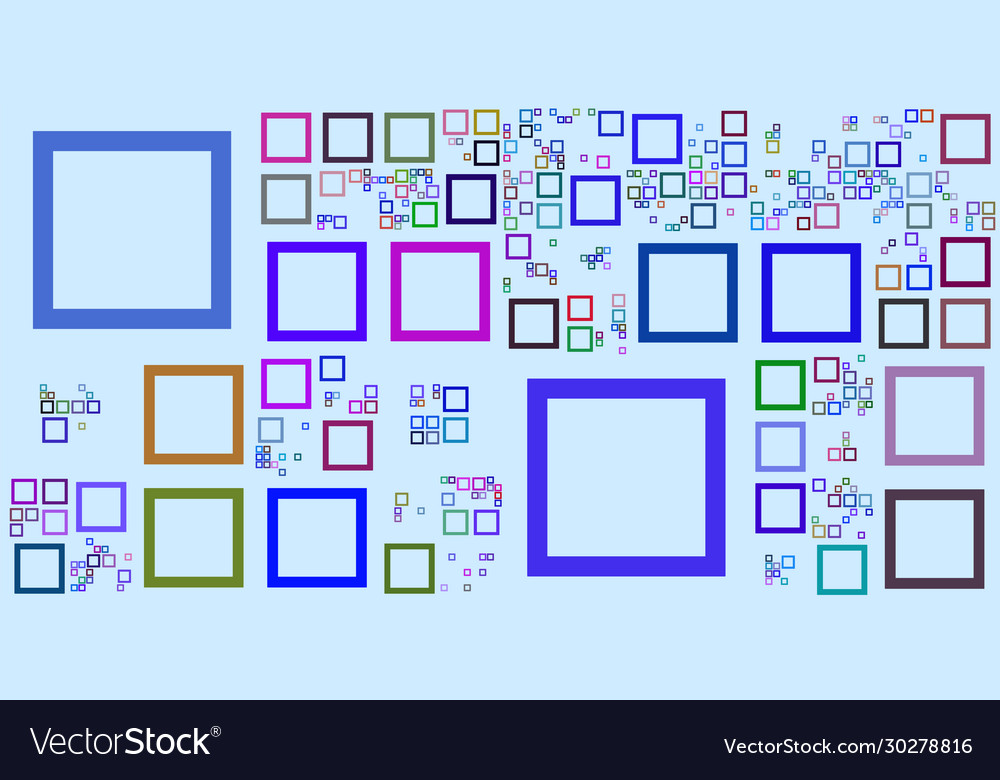 Abstract background with squares big data concept