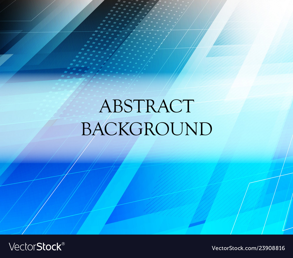 Abstract blue light background with polygonal