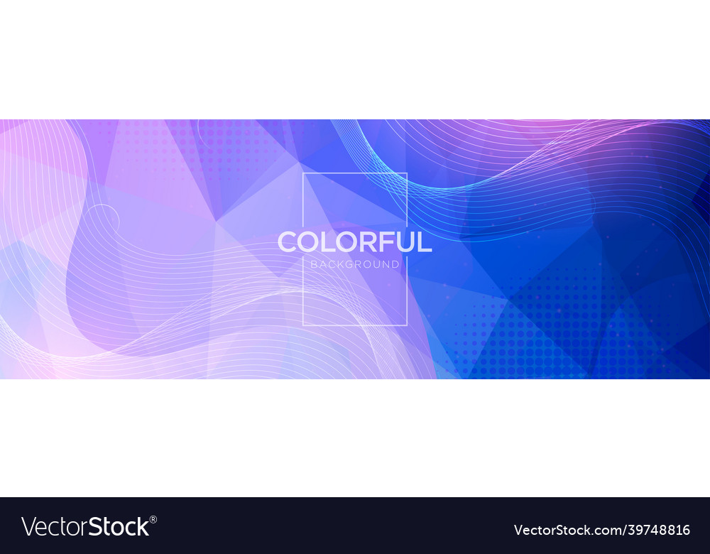 Abstract colorful polygonal with creative dynamic