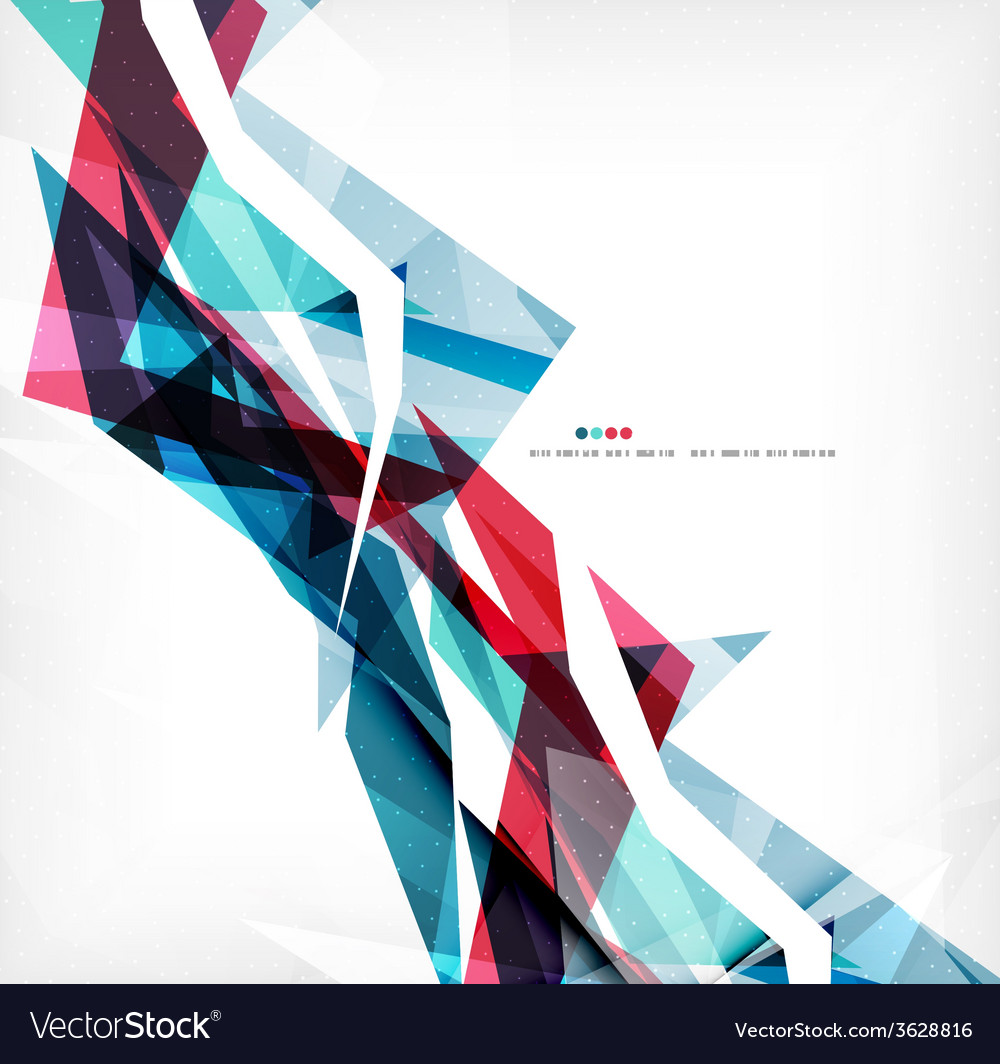 Angular geometric color shapes