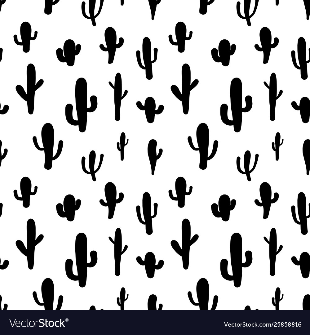 Cactus Pattern Background