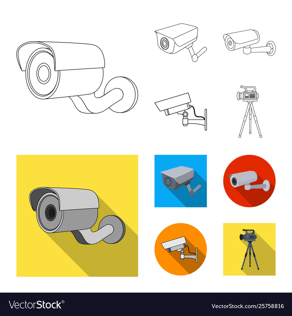 Design camcorder and camera symbol set