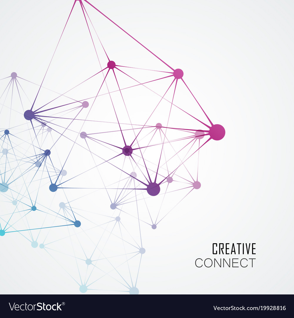 Dynamic concept molecule structure abstract