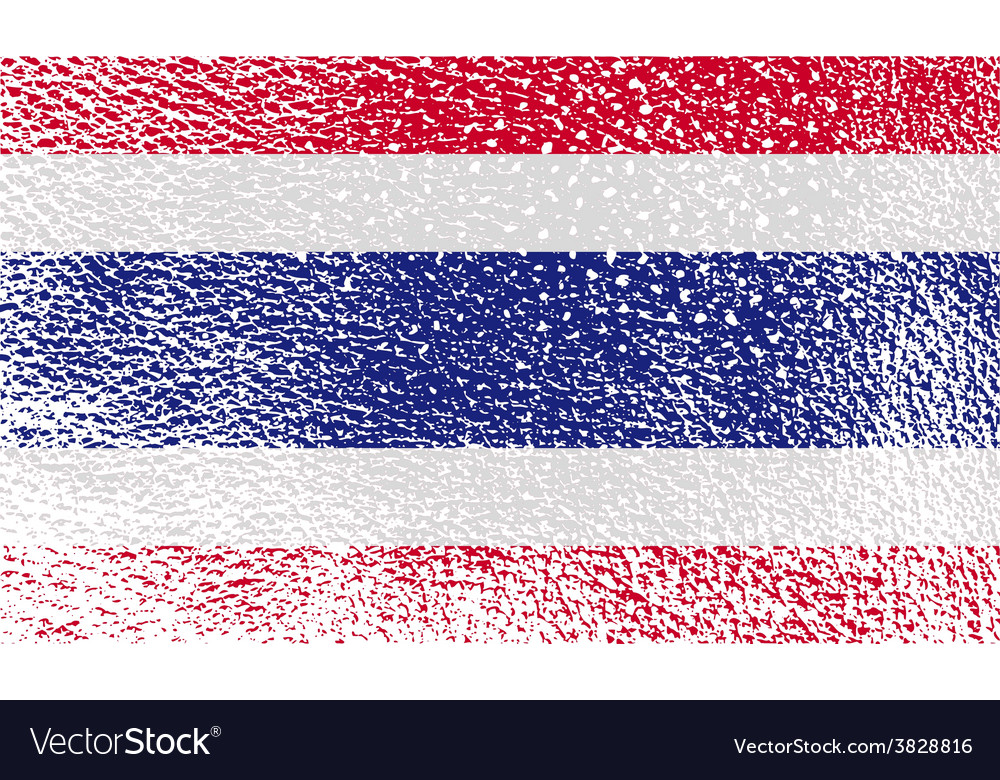 Flag of thailand with old texture