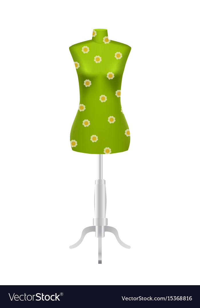 Green female tailors dummy mannequin