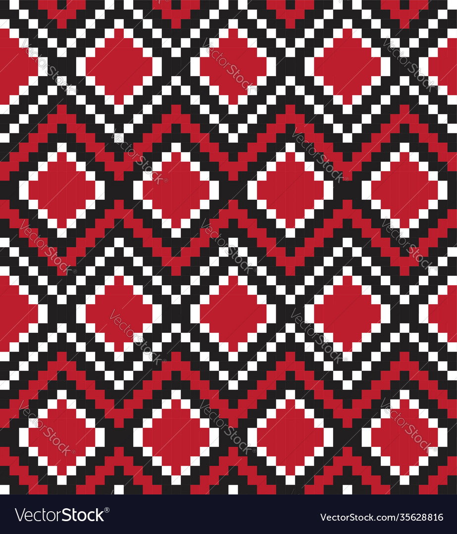 Red argyle seamless pattern background Vector Image Red argyle seamless pattern background
