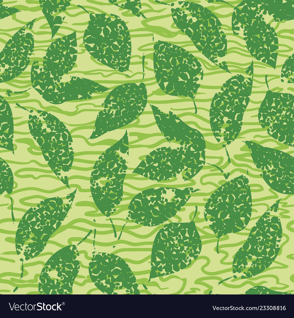 Seamless background leaves