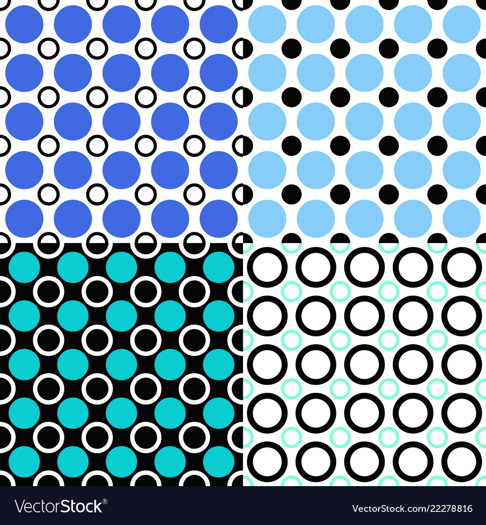 Seamless geometric circle pattern background