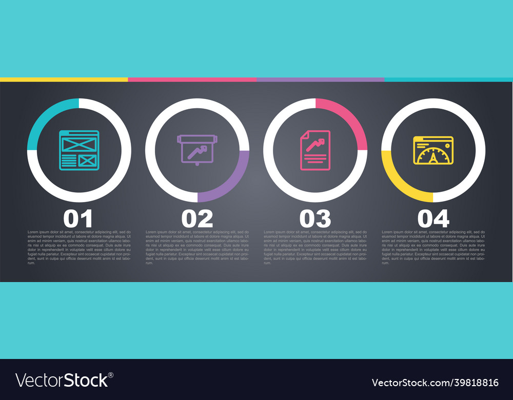 Set line browser window board with graph chart vector image Set line browser window board with graph chart