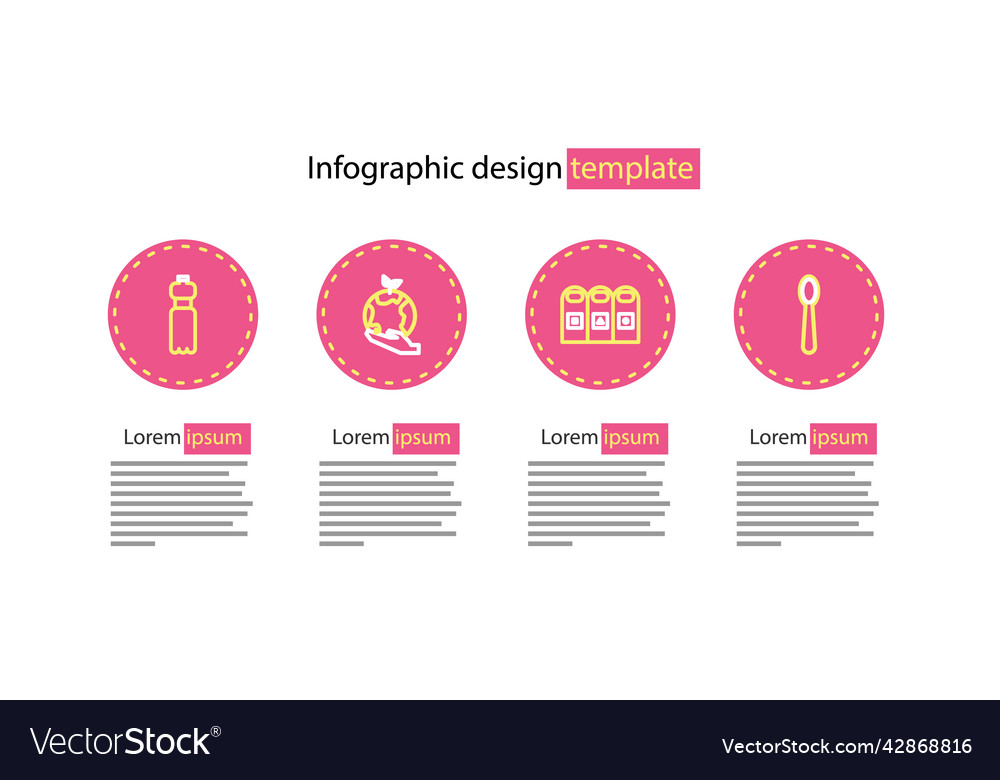 Set line trash in garbage cans sorted disposable vector image Set line trash in garbage cans sorted disposable