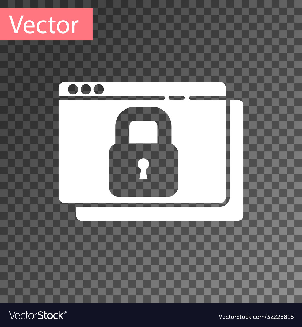 White secure your site with https ssl icon vector image White secure your site with https ssl icon