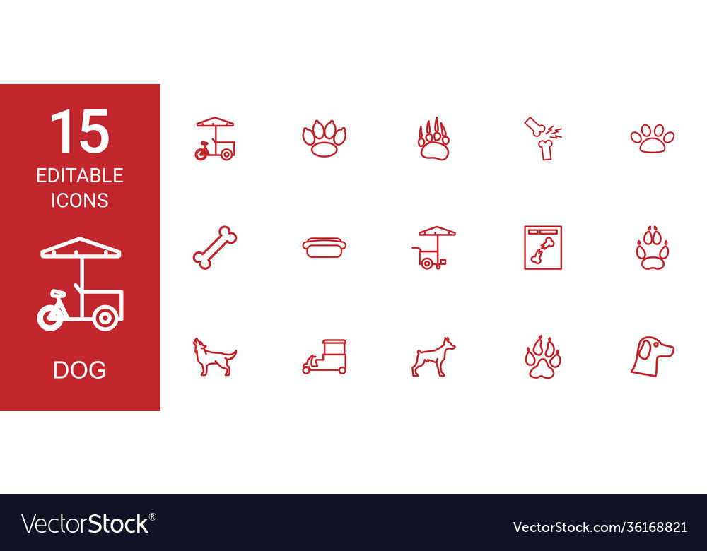 15 dog icons