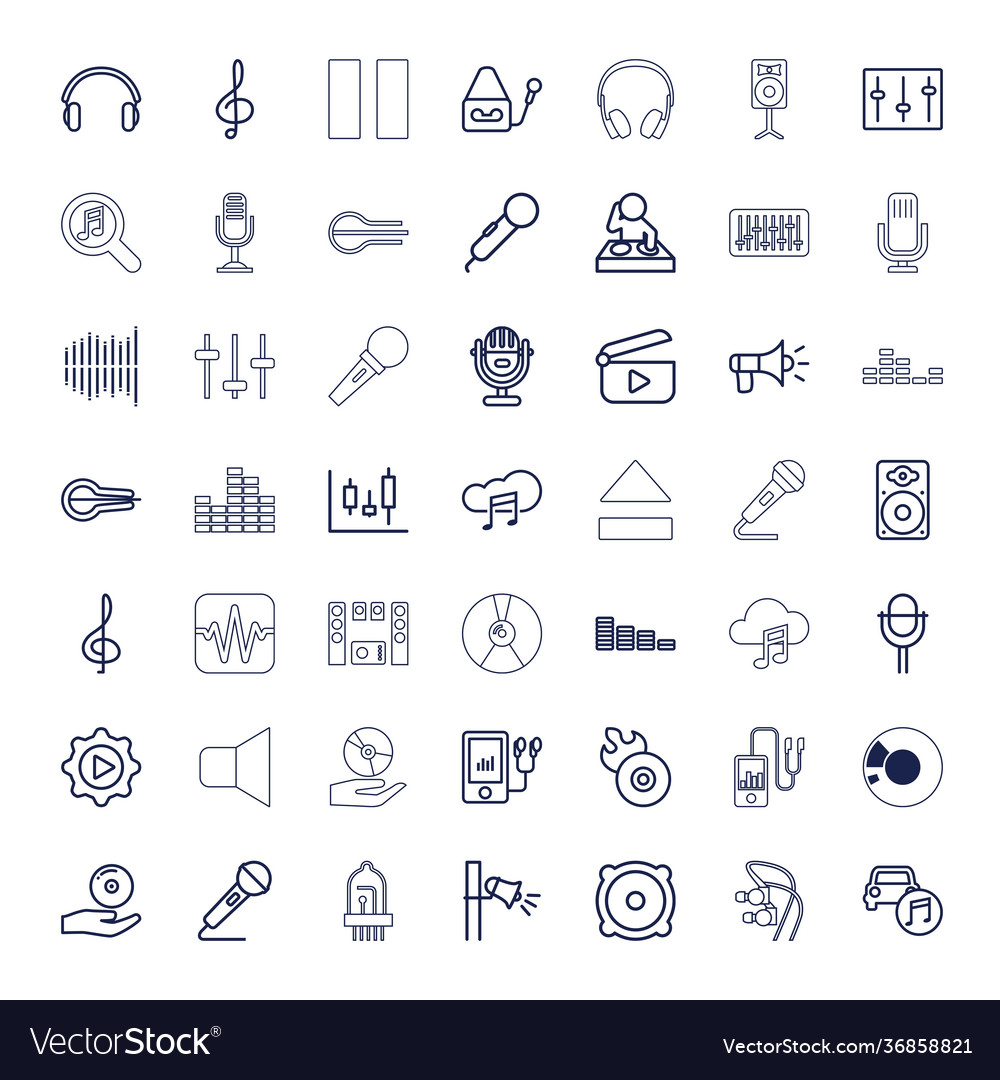 49 audio icons