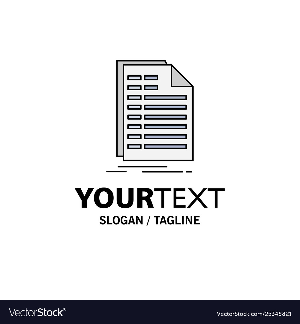 Bill excel file invoice statement flat color icon vector image Bill excel file invoice statement flat color icon