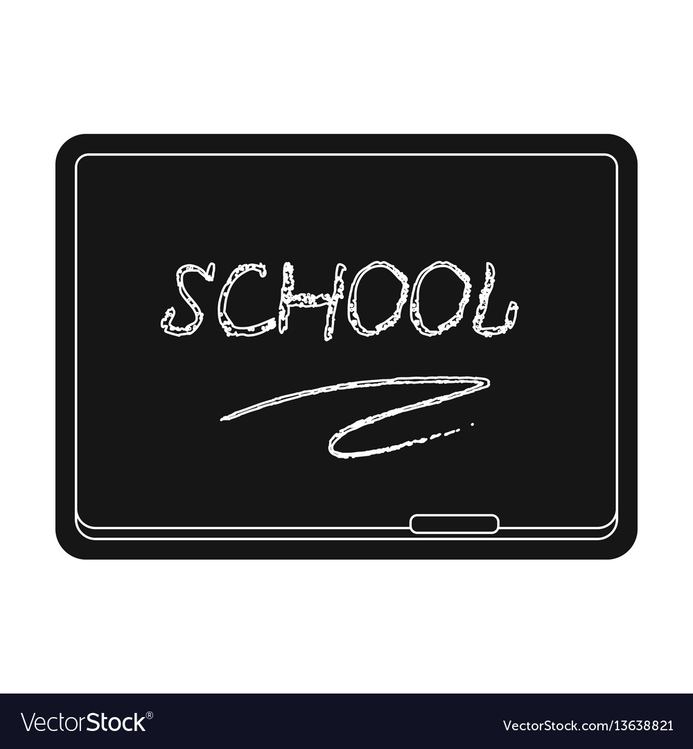 Blackboard with chalk and pointer board