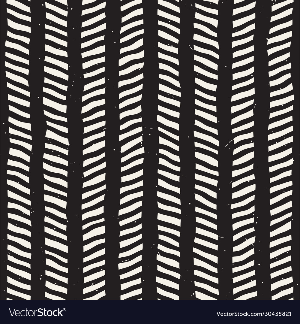Ink Zigzag Pattern - Monochrome