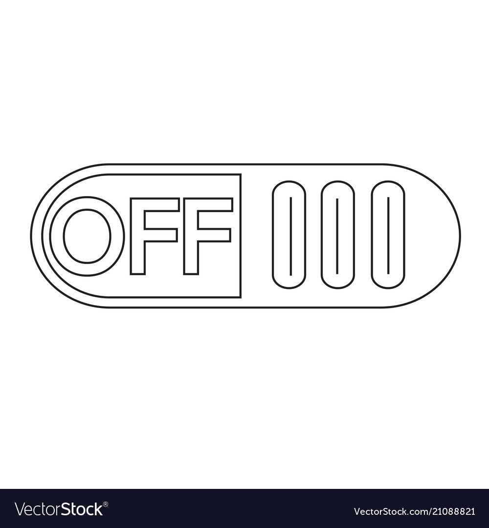 On off switch button icon