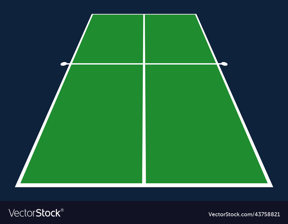 Perspective ping pong table design isolated