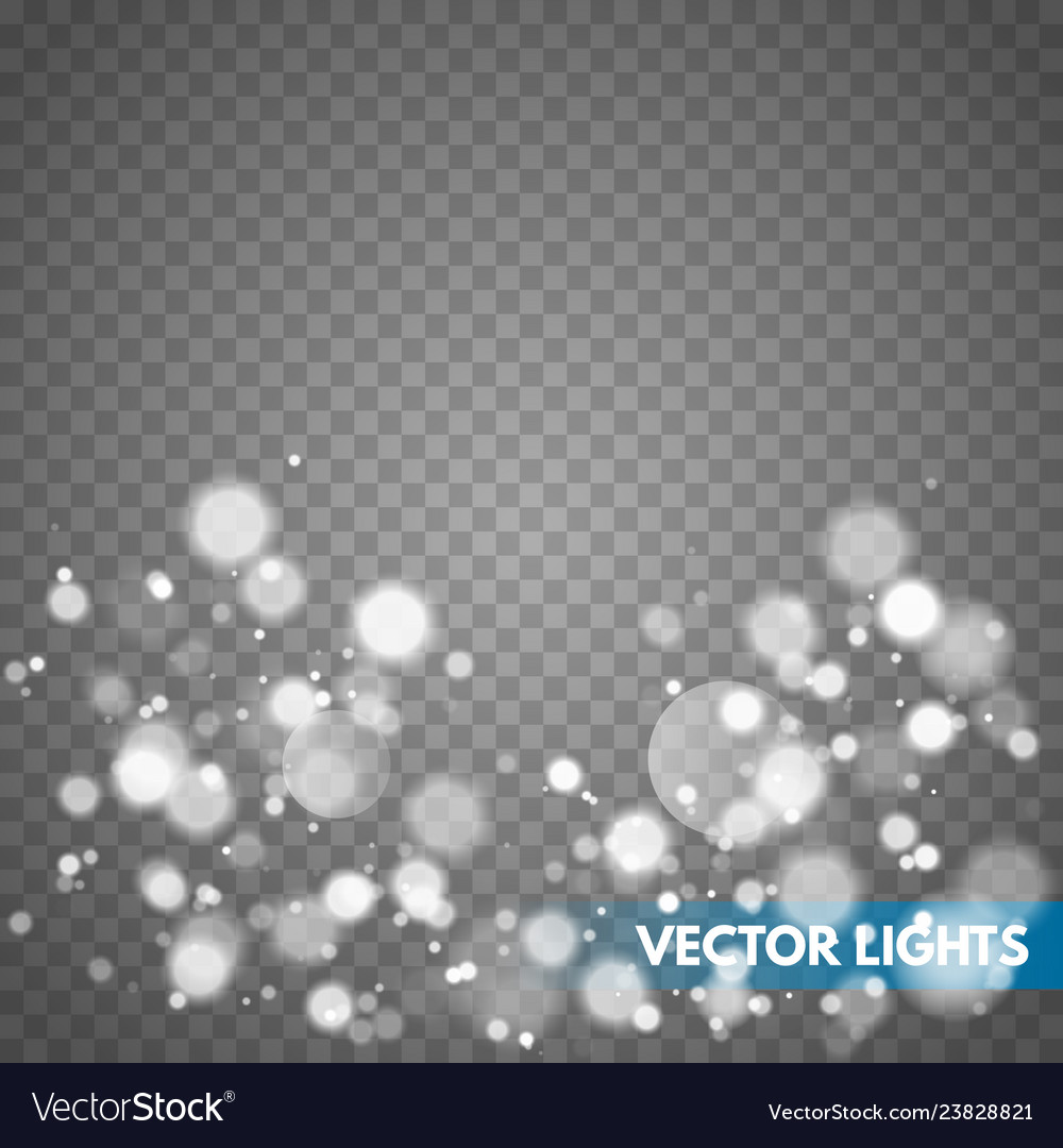 Shining bokeh isolated on transparent background Vector Image Shining bokeh isolated on transparent background