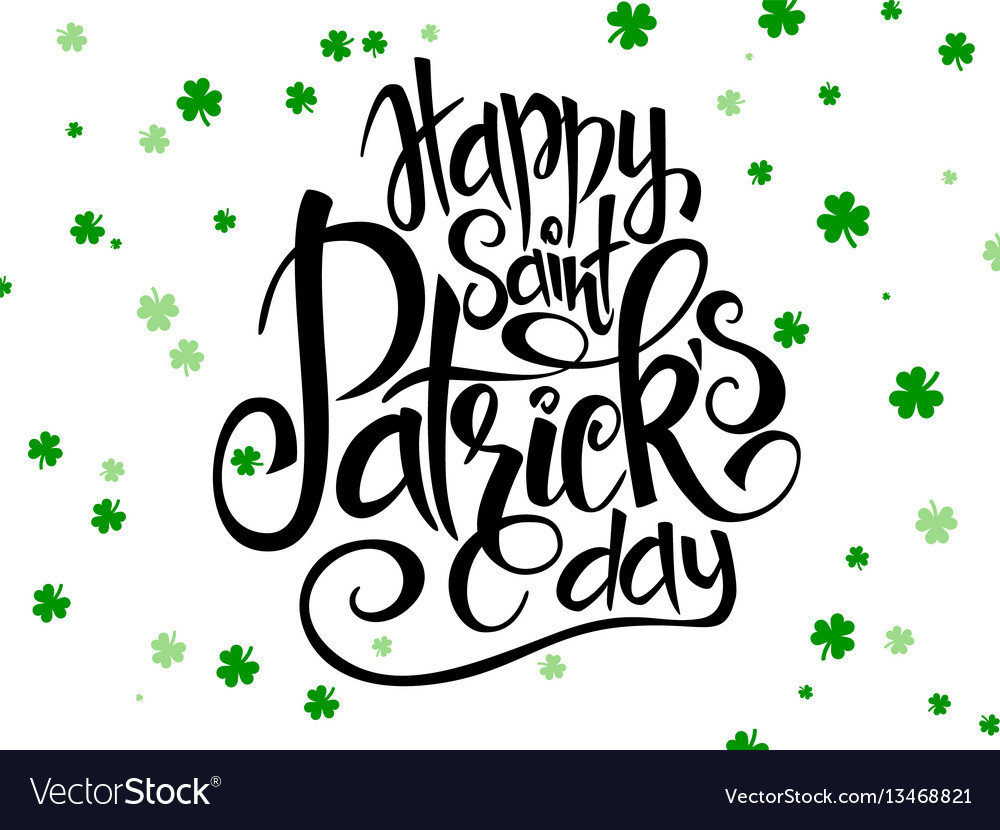 St. Patrick's Day Lettering