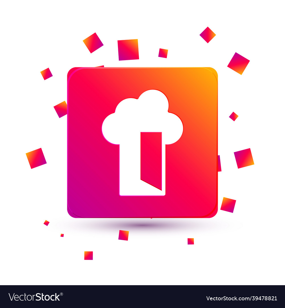 White cloud database icon isolated on Vector Image White cloud database icon isolated on