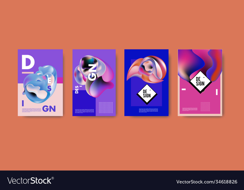Abstract colorful liquid and fluid pattern