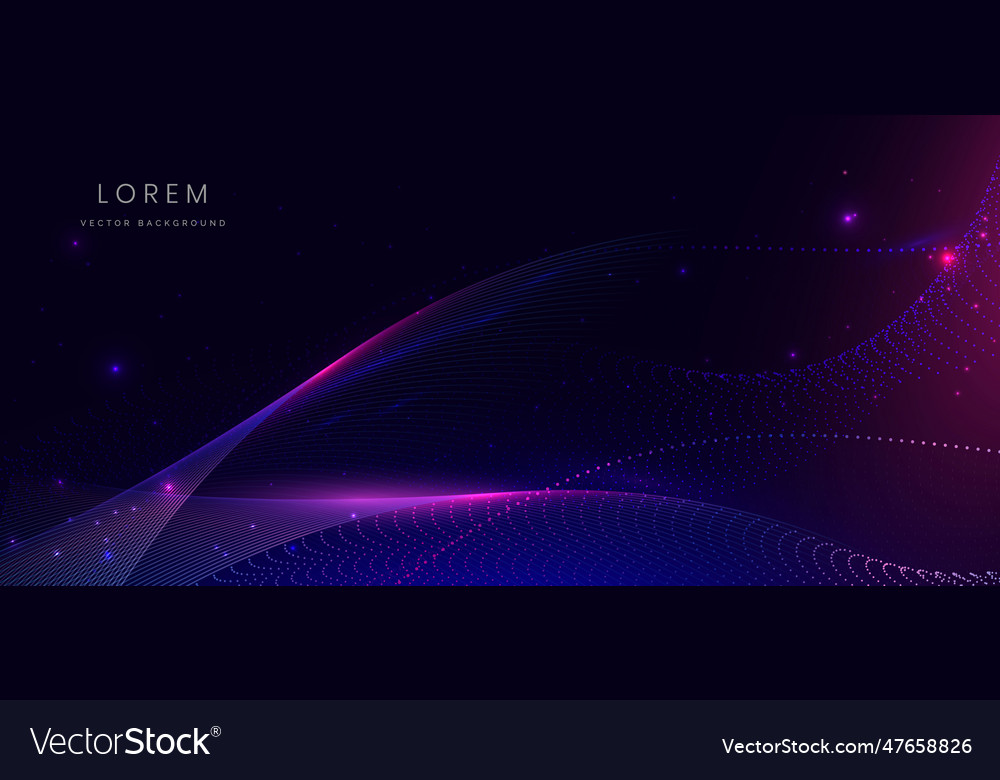 Abstract technology futuristic glowing neon blue vector image Abstract technology futuristic glowing neon blue