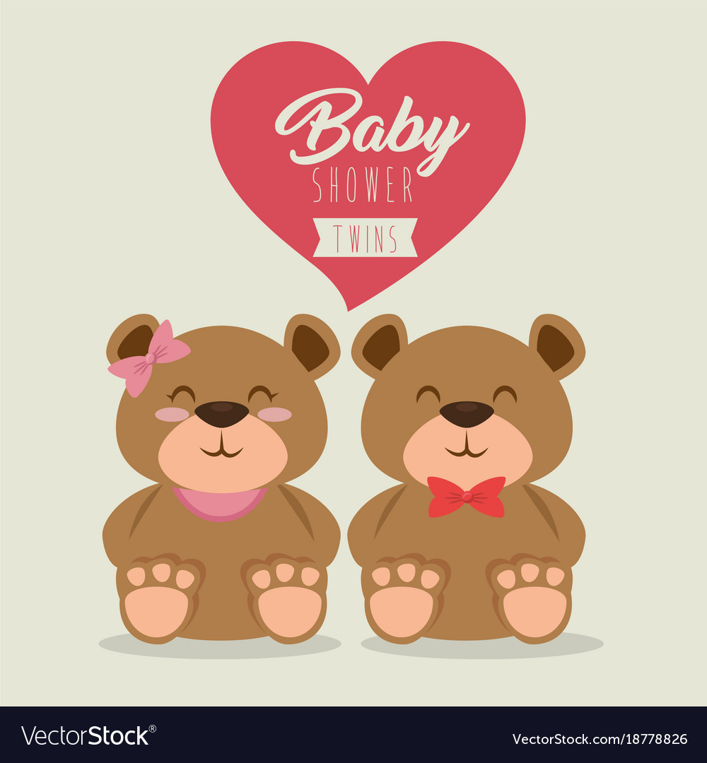 Baby Shower Greeting Card Royalty Free Vector Image