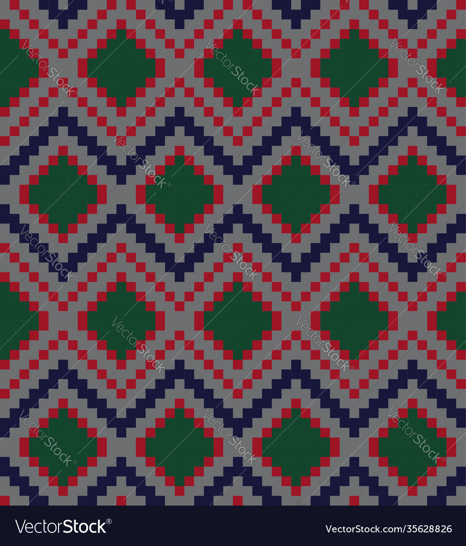 Burgundy argyle seamless pattern background vector image Burgundy argyle seamless pattern background
