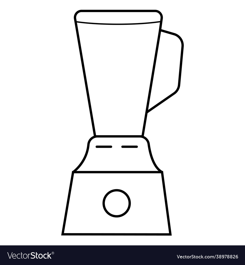 Continuous one line drawing a food processor