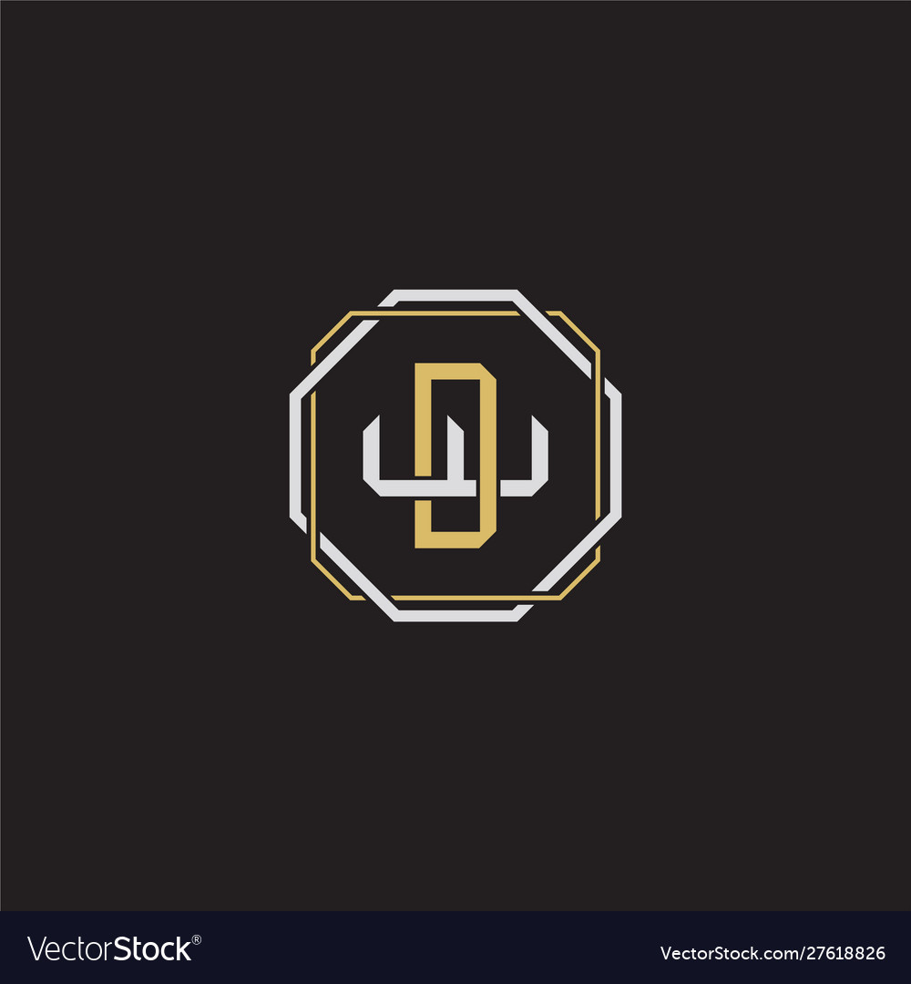 Dw initial letter overlapping interlock logo