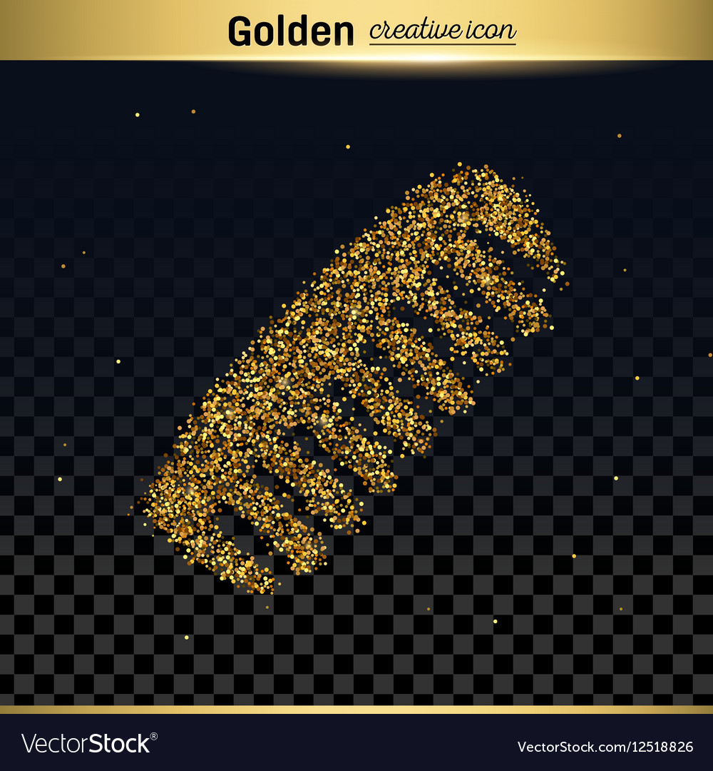 Gold Glitter Icon