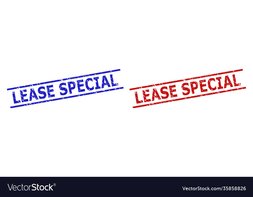 Lease Special Stamps With Unclean Texture Vector Image