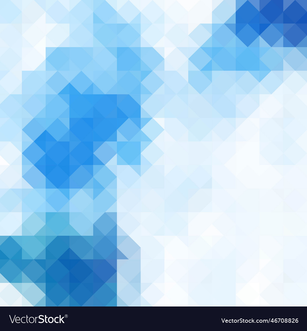 Light blue abstract background polygonal style Vector Image