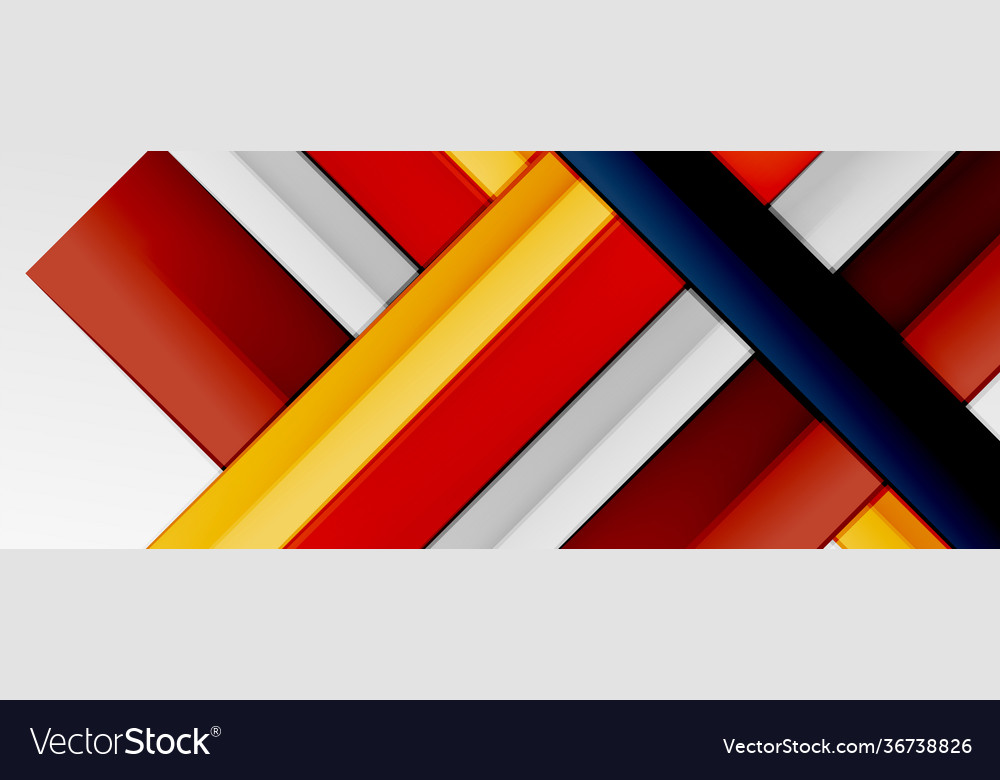 Multicolored lines background design template vector image Multicolored lines background design template