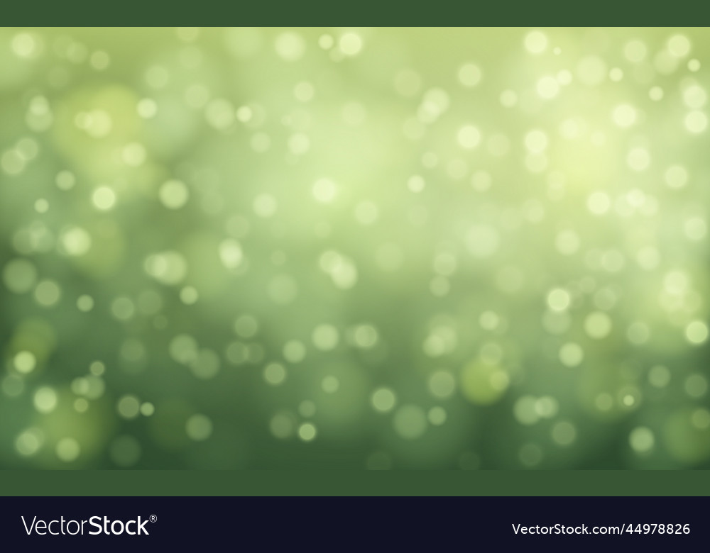 Nature green bokeh soft light abstract background Vector Image Nature green bokeh soft light abstract background