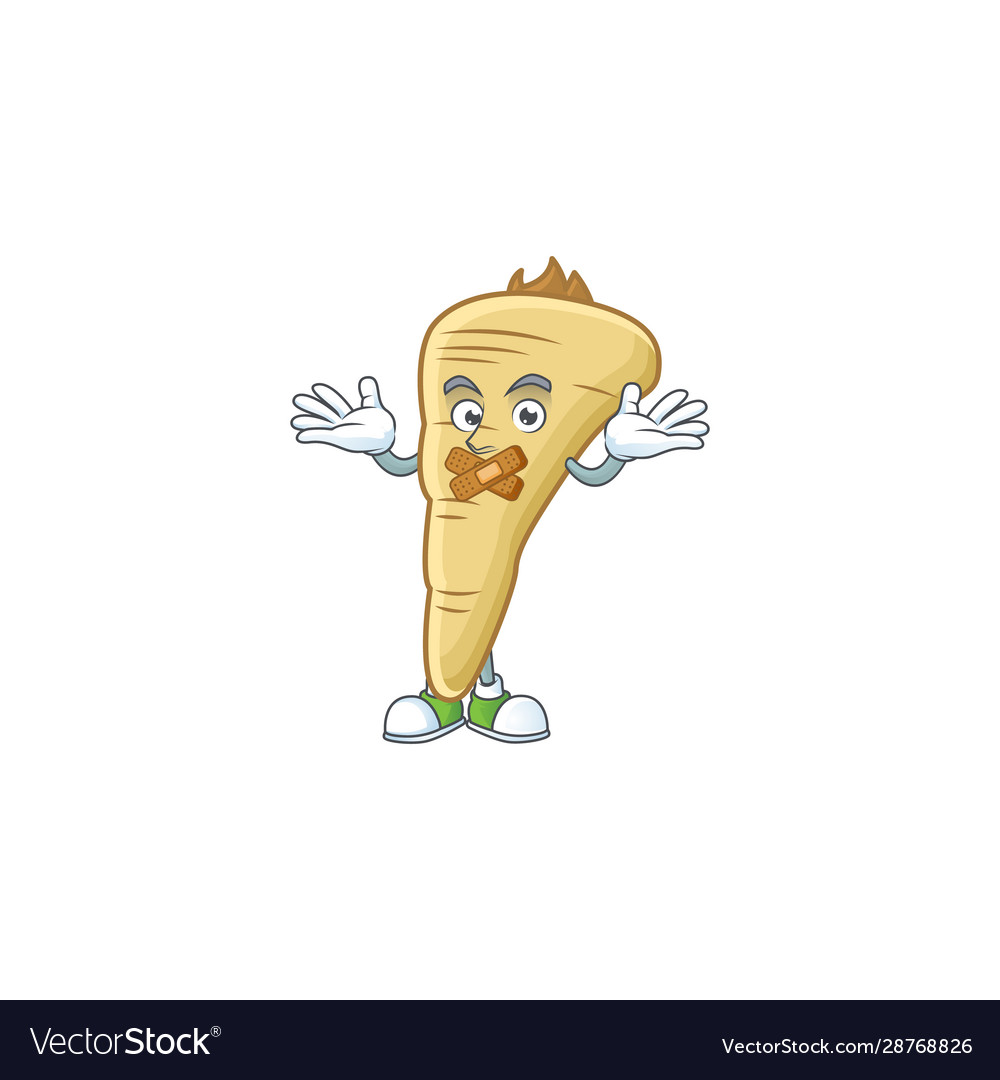 Parsnip cartoon character style with silent
