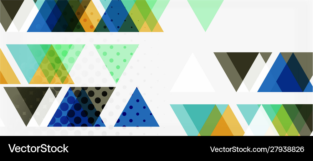 Triangle geometric abstract composition Royalty Free Vector