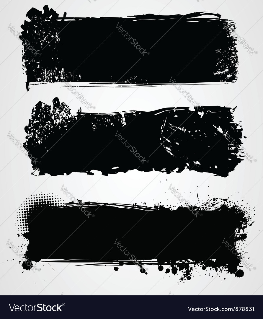 Black grunge Royalty Free Vector Image - VectorStock
